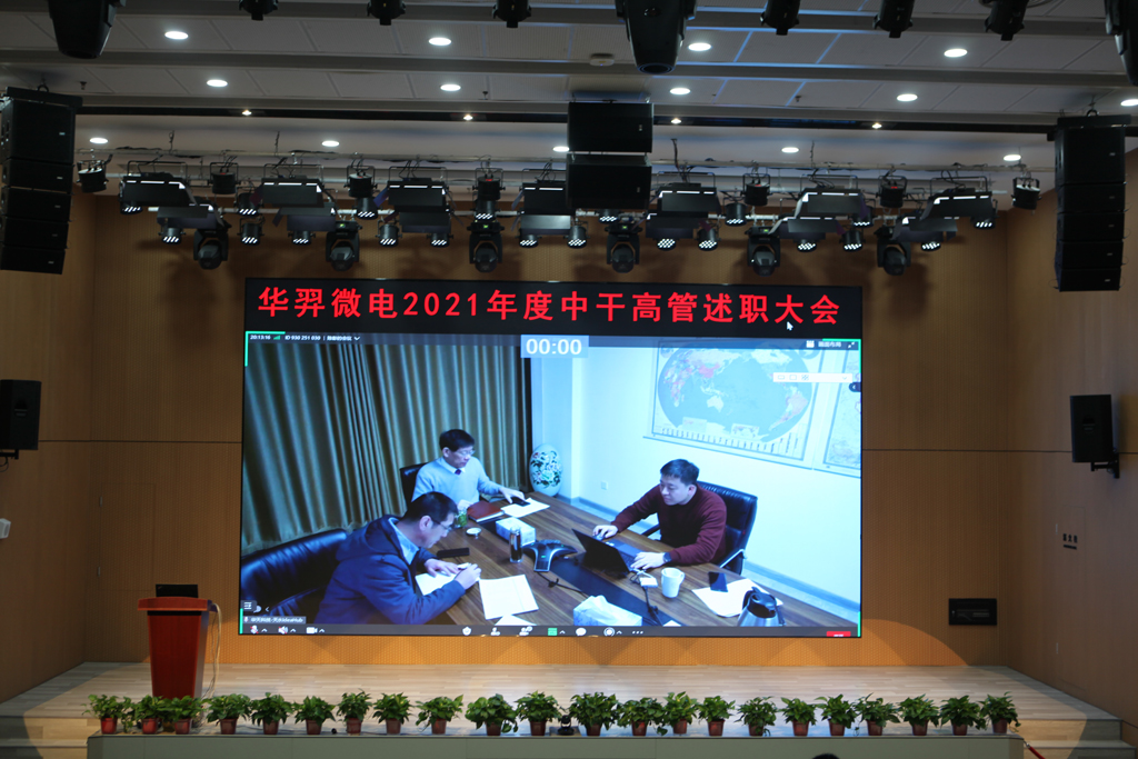 太阳成微电召开中干高管述职会议