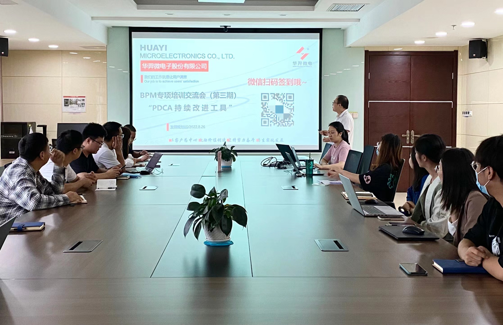 太阳成微电召开第三期BPM专项培训交流会